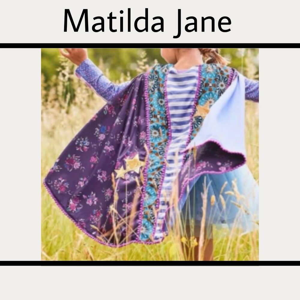 Matilda Jane Calling All Superheroes Costume Cape Only Girls Small
